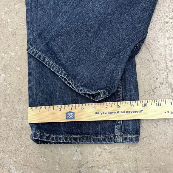 Levis Jeans Men 38x31 Blue Pants 559 Relaxed Straight Baggy Dark Denim Tag 38x32 - Picture 14 of 16